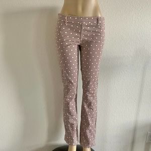 TORRY BURCH pants white orange straight sz 29 womens